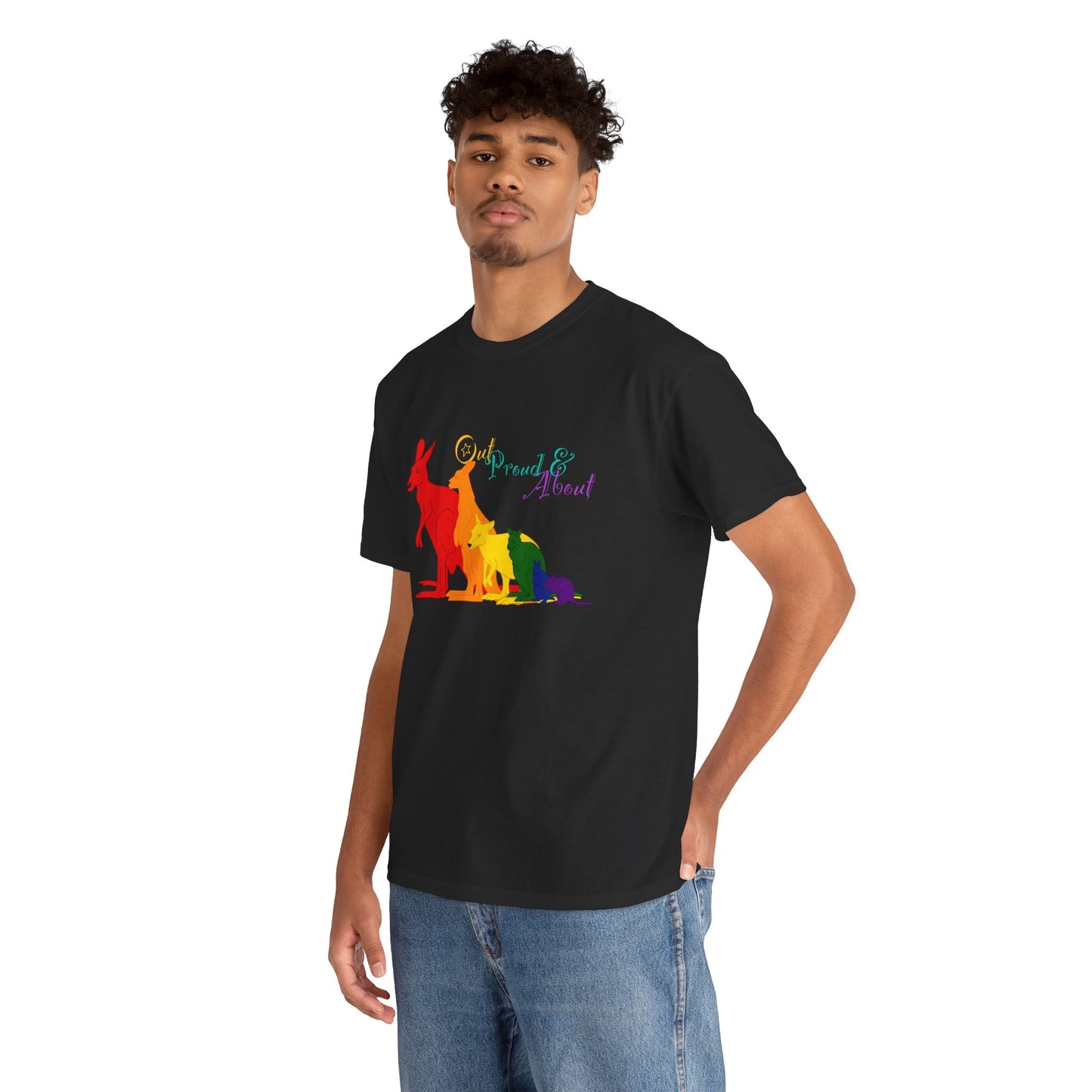 (AUSTRALIA only) Pride Roos Unisex Heavy Cotton Tee