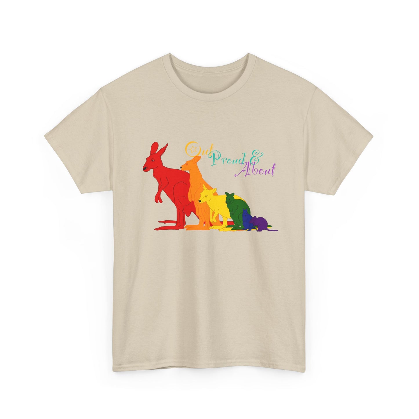 (AUSTRALIA only) Pride Roos Unisex Heavy Cotton Tee