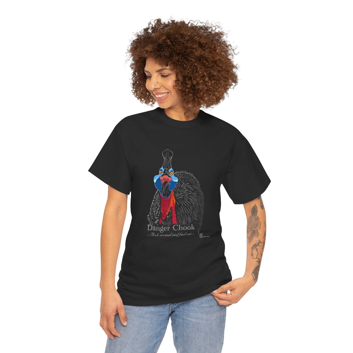 (AUSTRALIA only) Cassowary Unisex Heavy Cotton Tee