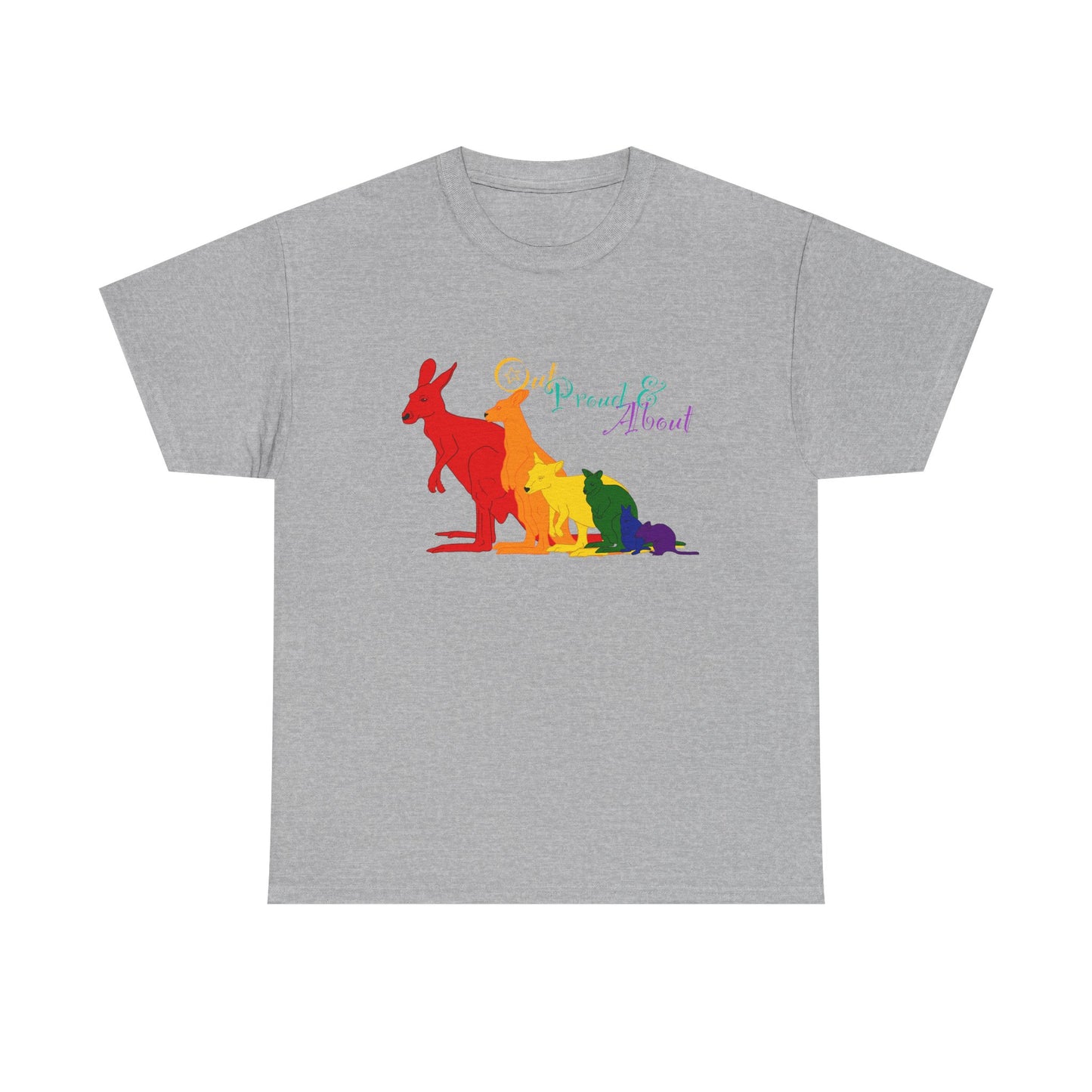 (AUSTRALIA only) Pride Roos Unisex Heavy Cotton Tee
