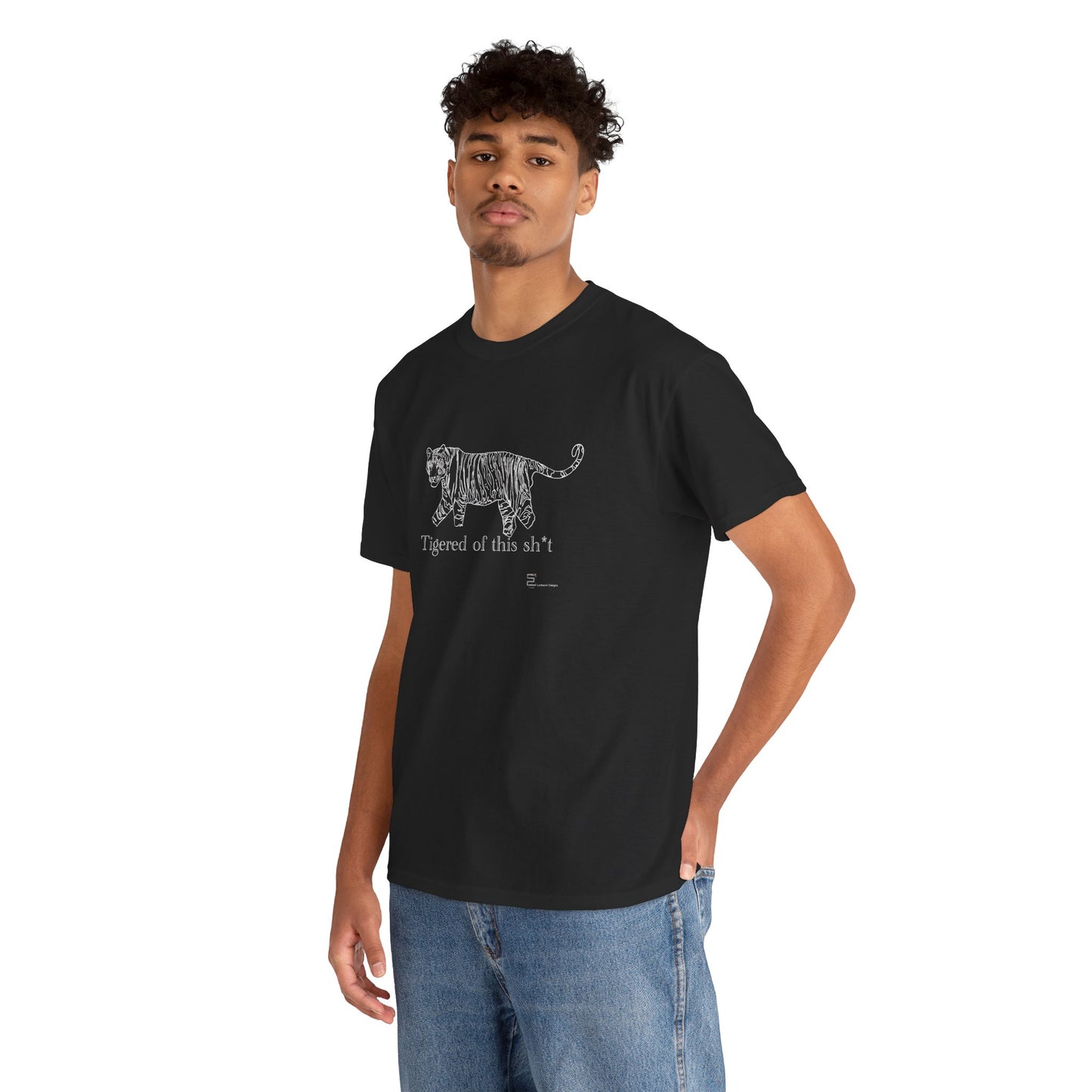 (AUSTRALIA only) Ti(ge)red  Unisex Heavy Cotton Tee