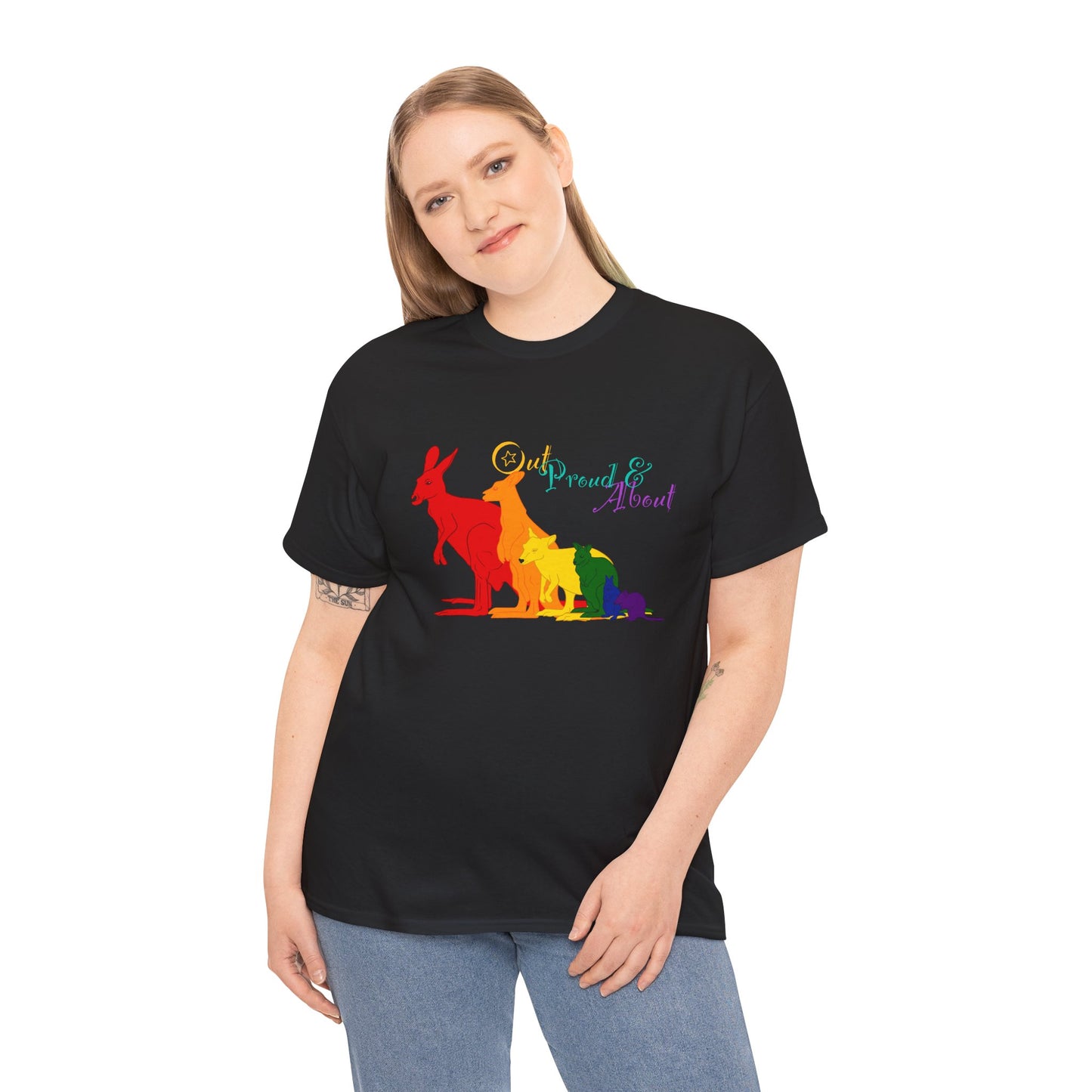 (AUSTRALIA only) Pride Roos Unisex Heavy Cotton Tee
