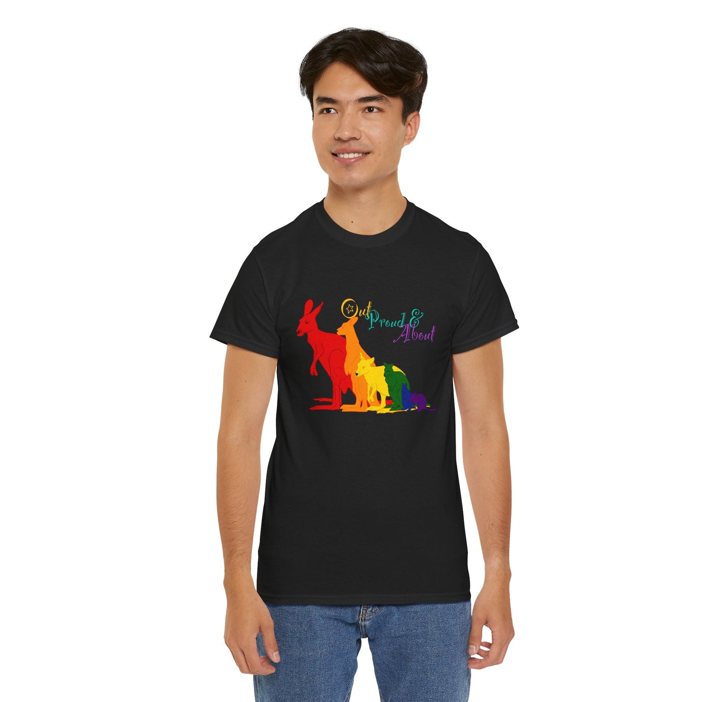 (AUSTRALIA only) Pride Roos Unisex Heavy Cotton Tee