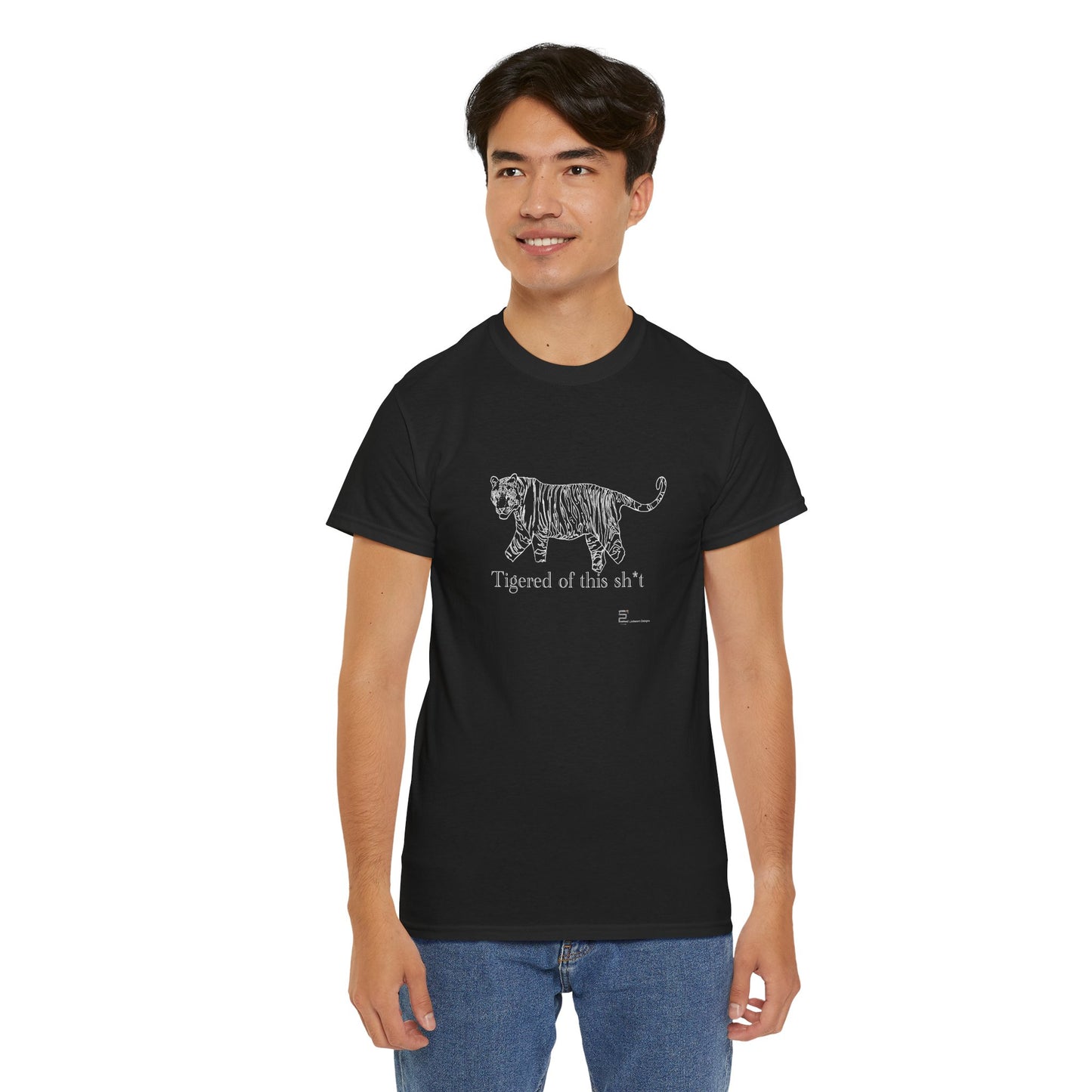 (AUSTRALIA only) Ti(ge)red  Unisex Heavy Cotton Tee