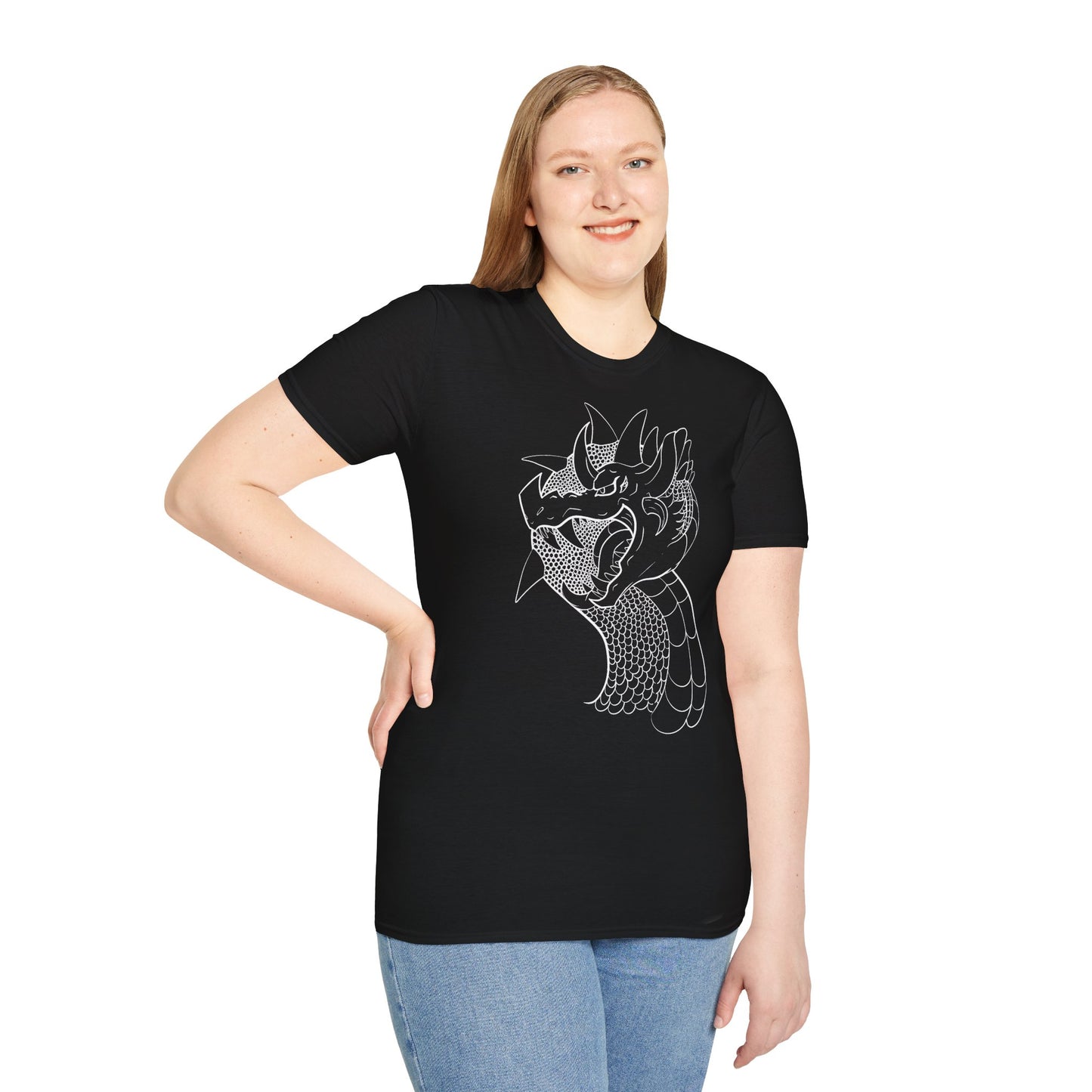 (EUROPE only) Snake Dragon Unisex Softstyle T-Shirt