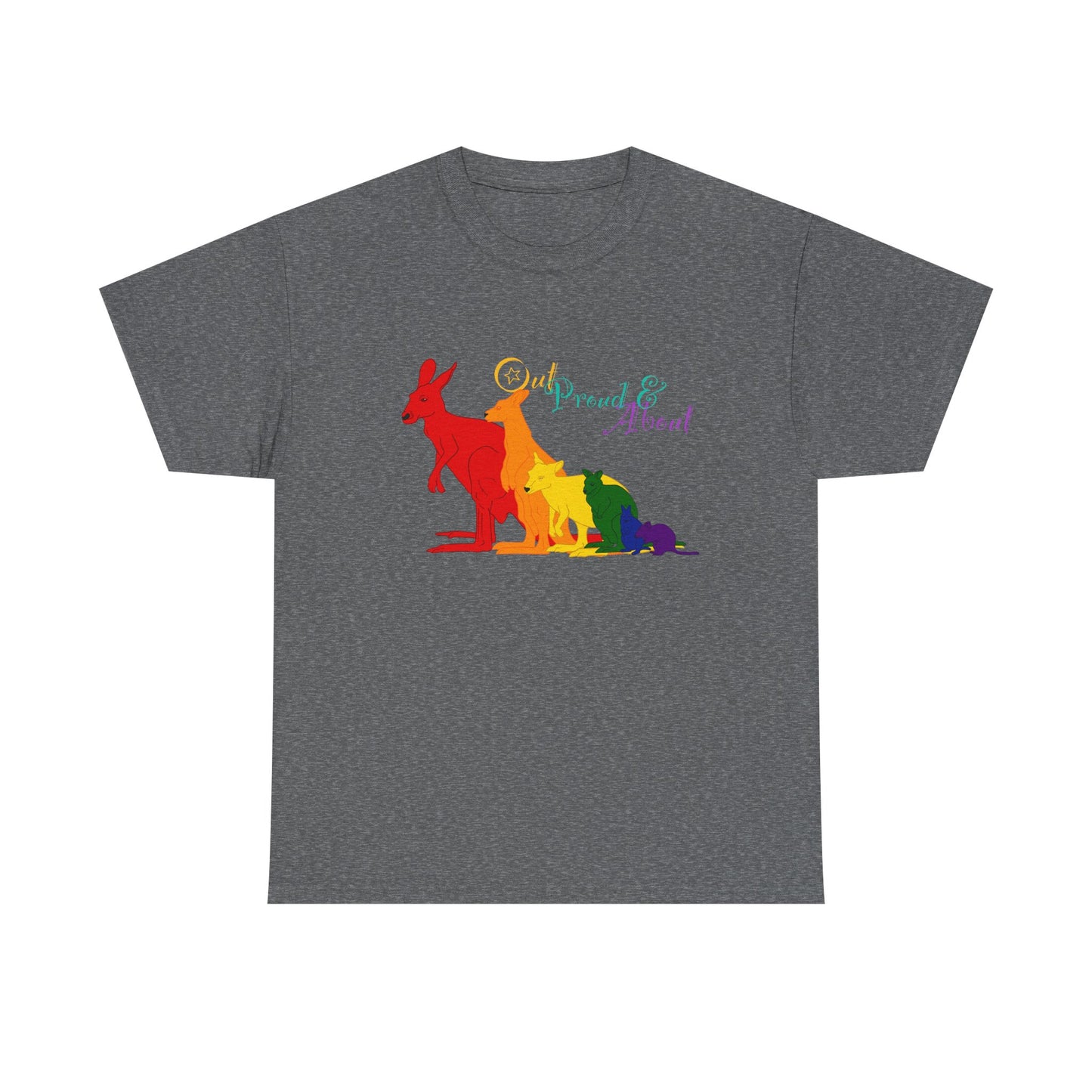(AUSTRALIA only) Pride Roos Unisex Heavy Cotton Tee