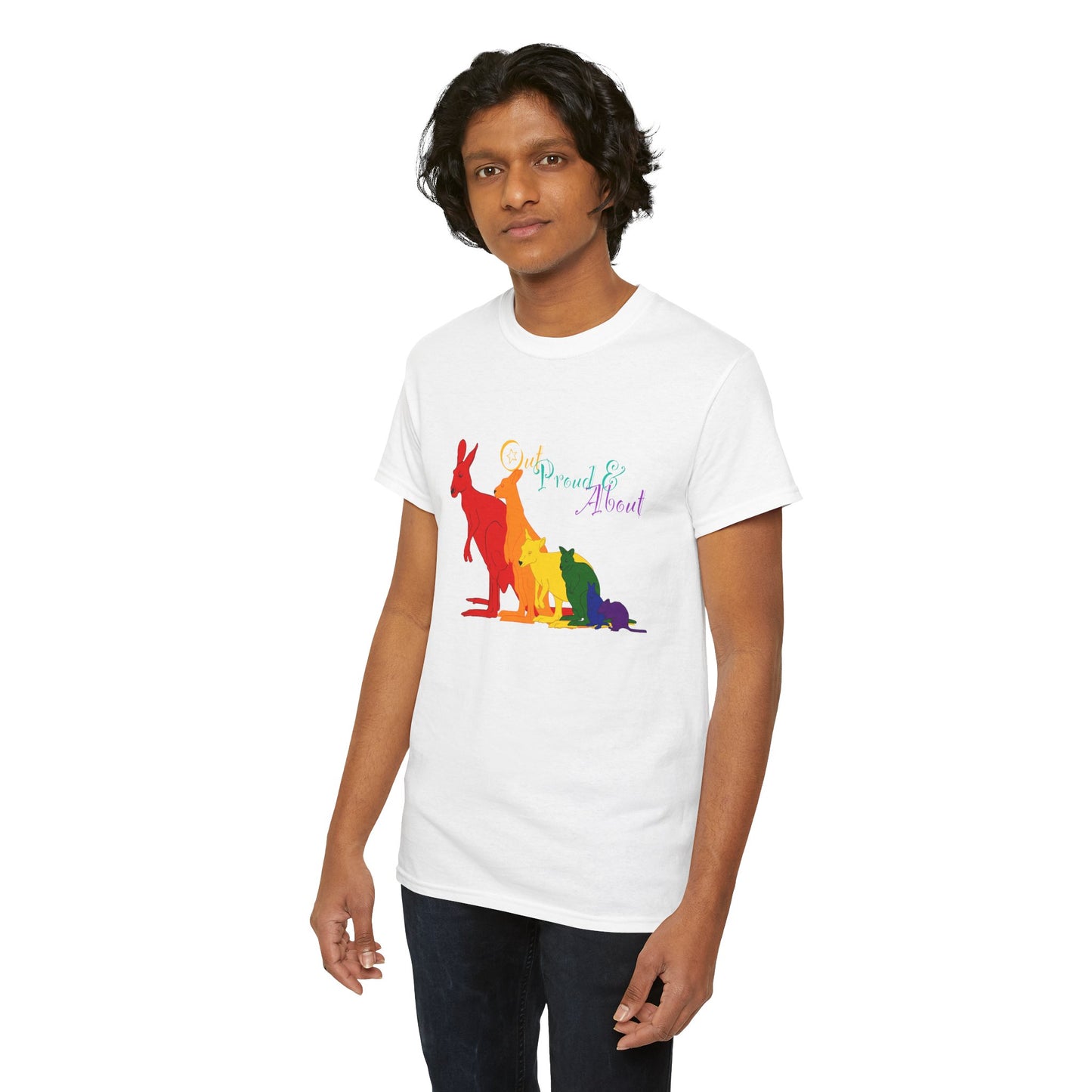 (AUSTRALIA only) Pride Roos Unisex Heavy Cotton Tee