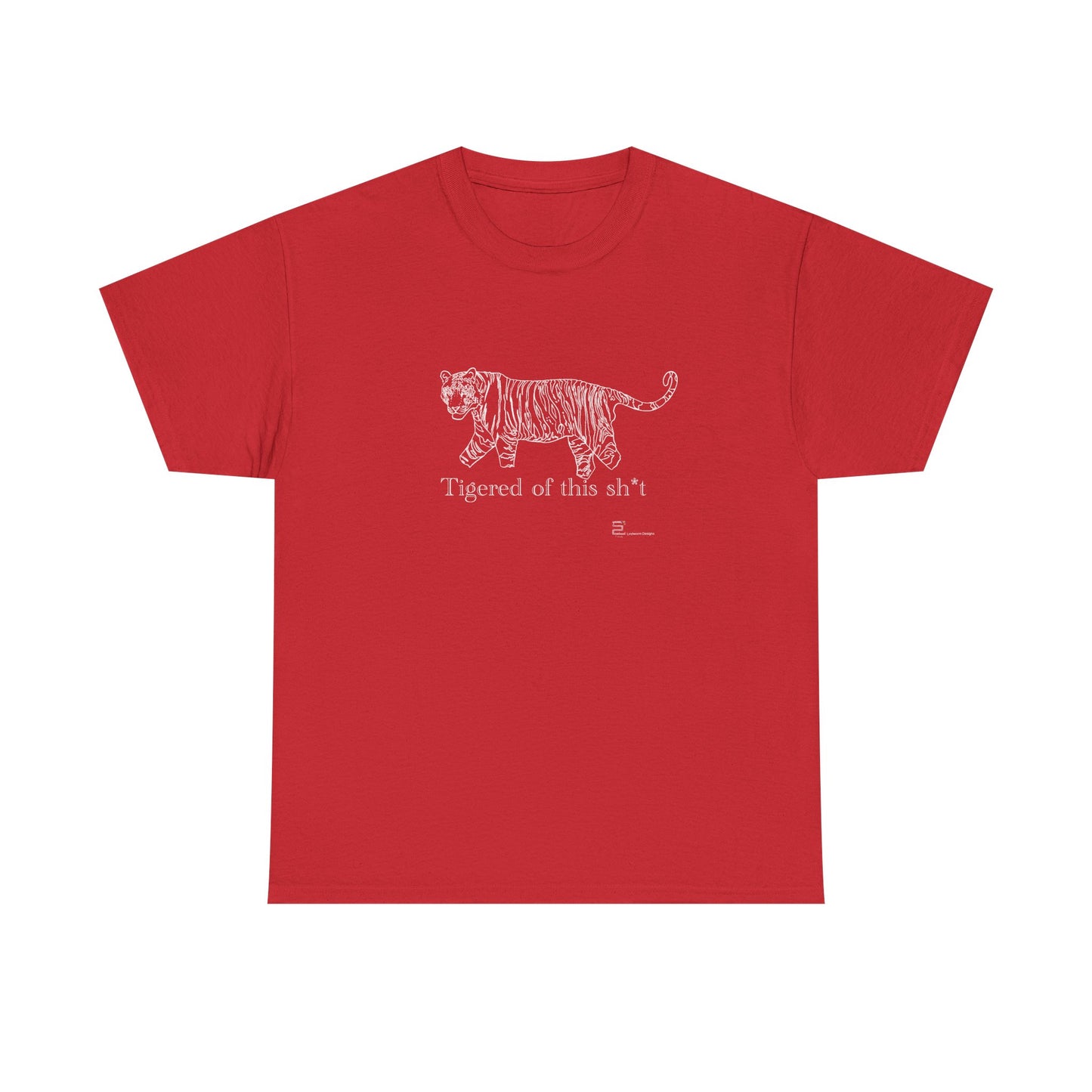 (AUSTRALIA only) Ti(ge)red  Unisex Heavy Cotton Tee