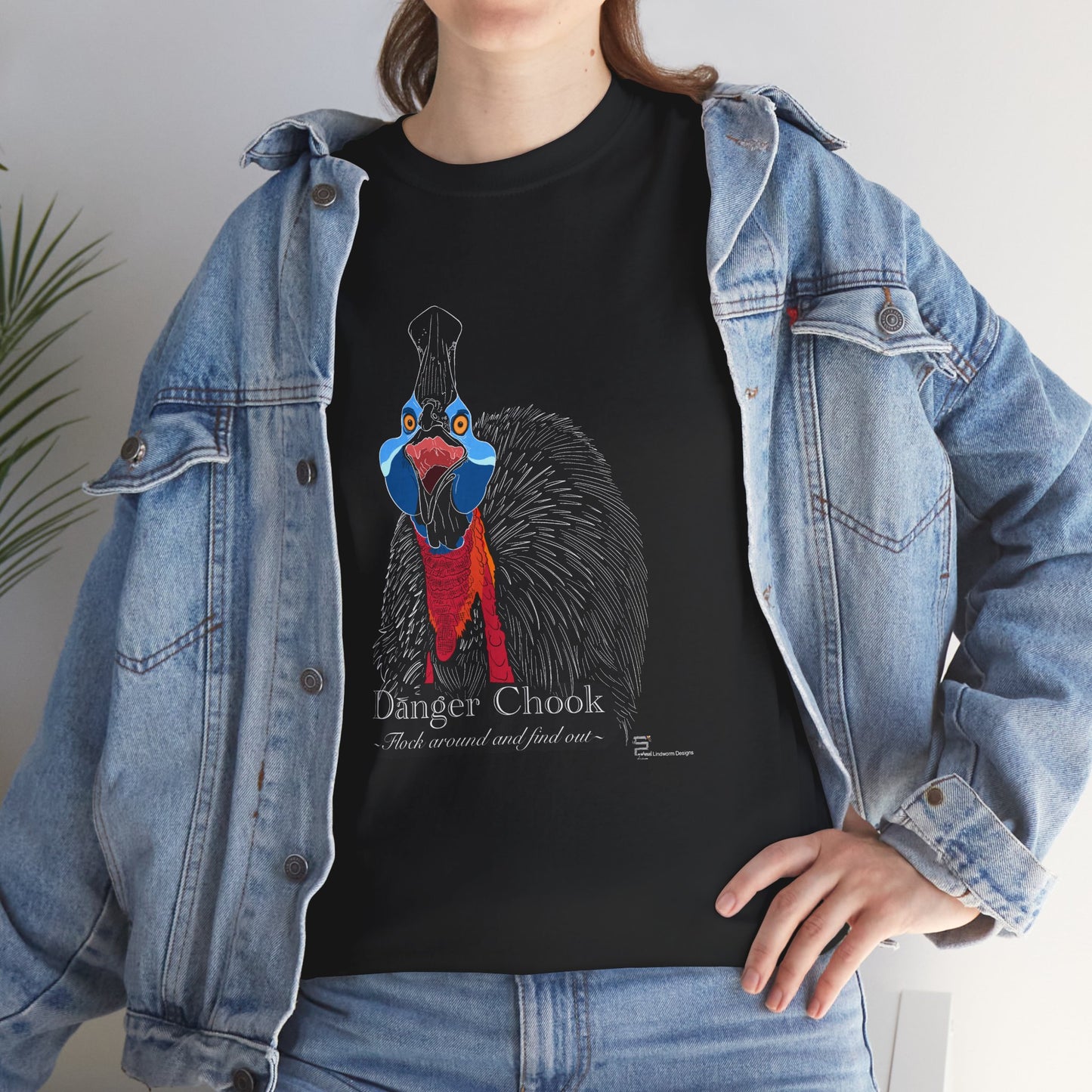 (AUSTRALIA only) Cassowary Unisex Heavy Cotton Tee