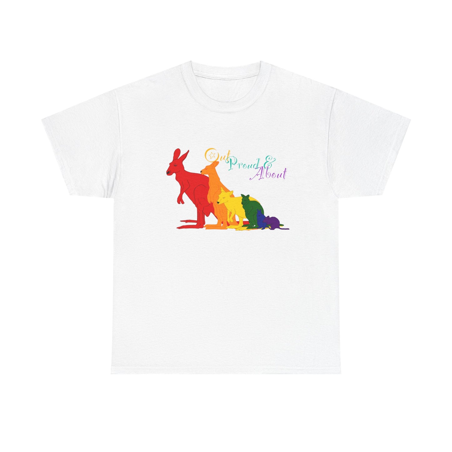 (AUSTRALIA only) Pride Roos Unisex Heavy Cotton Tee