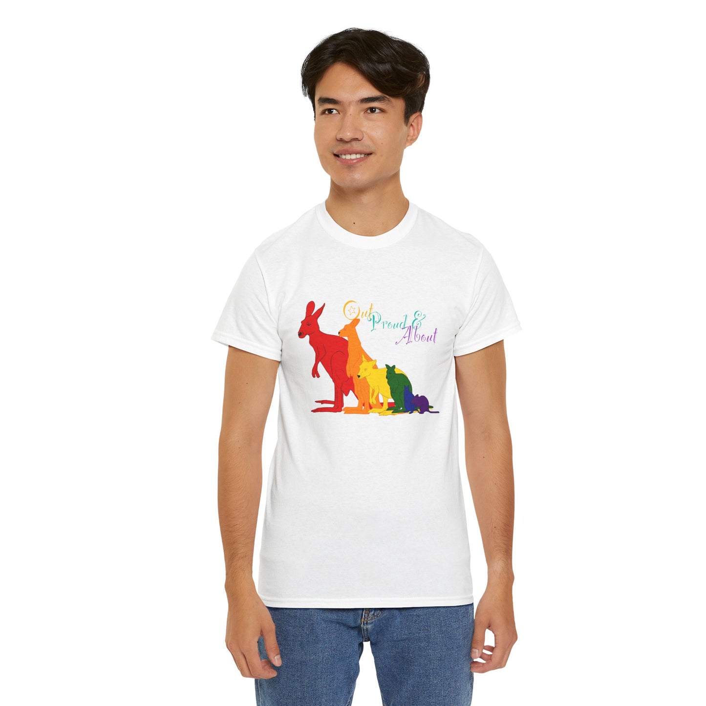(AUSTRALIA only) Pride Roos Unisex Heavy Cotton Tee