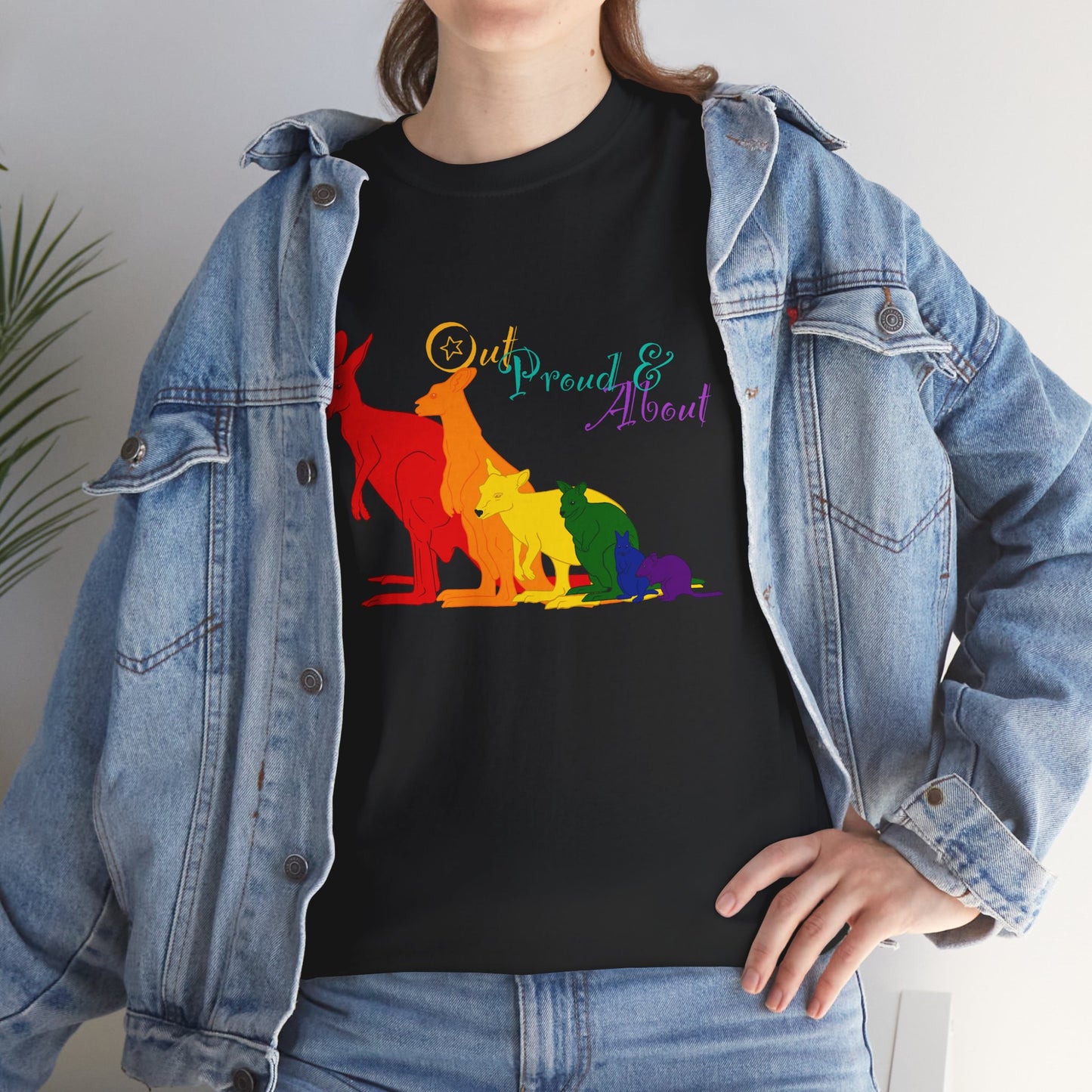 (AUSTRALIA only) Pride Roos Unisex Heavy Cotton Tee
