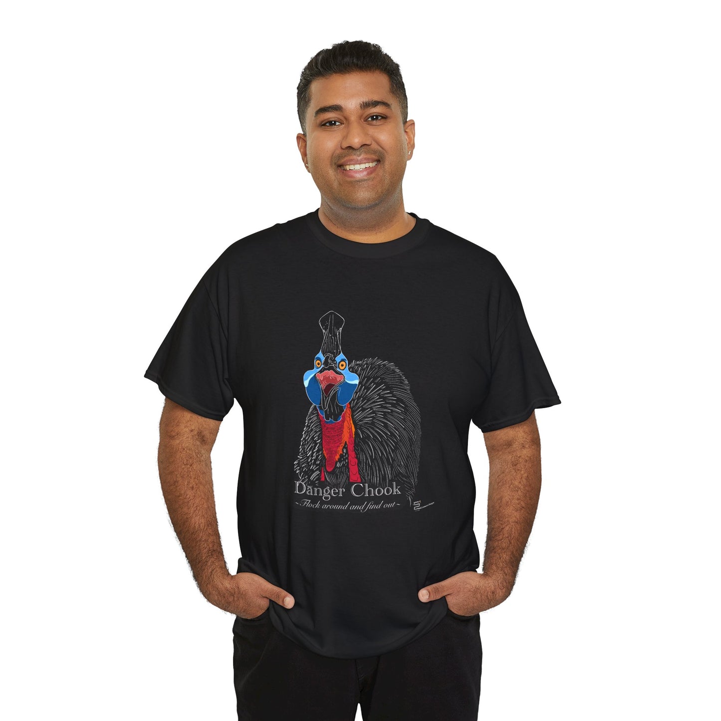(AUSTRALIA only) Cassowary Unisex Heavy Cotton Tee