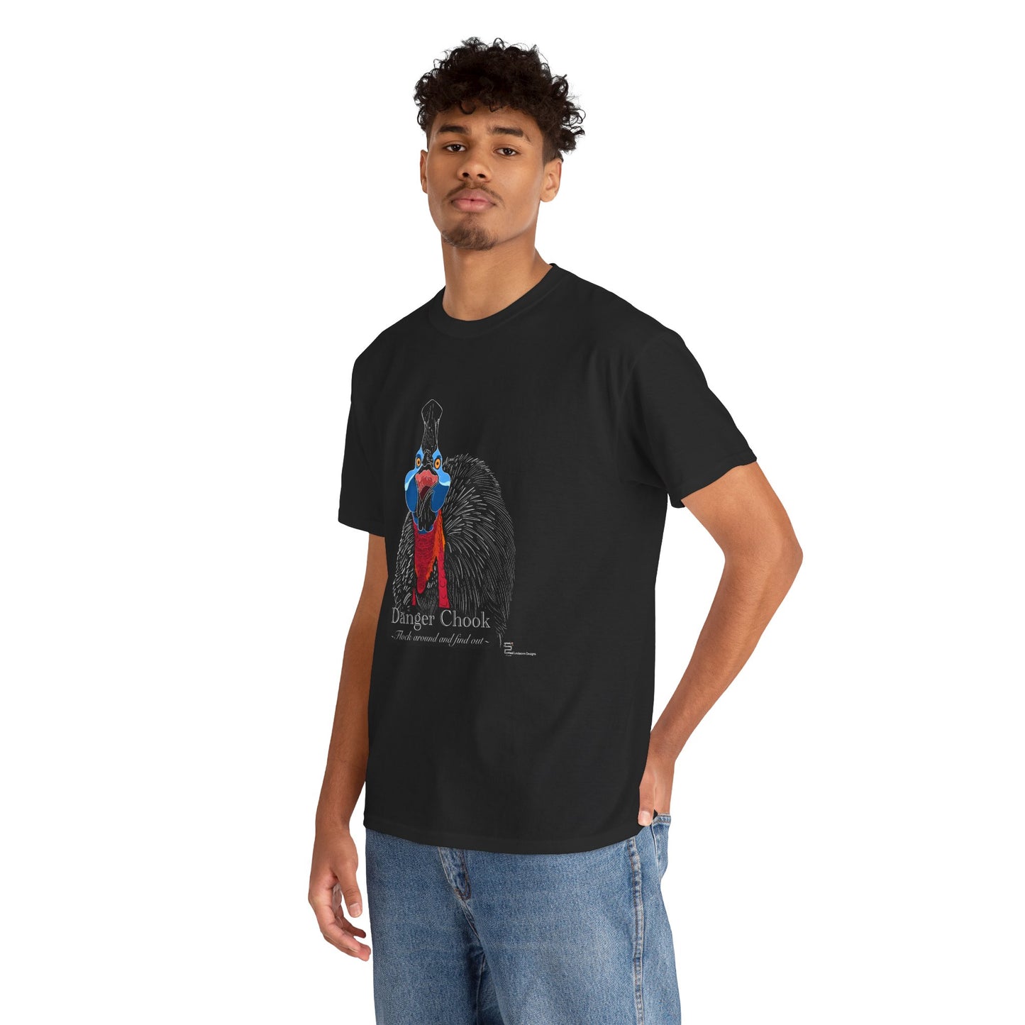 (AUSTRALIA only) Cassowary Unisex Heavy Cotton Tee