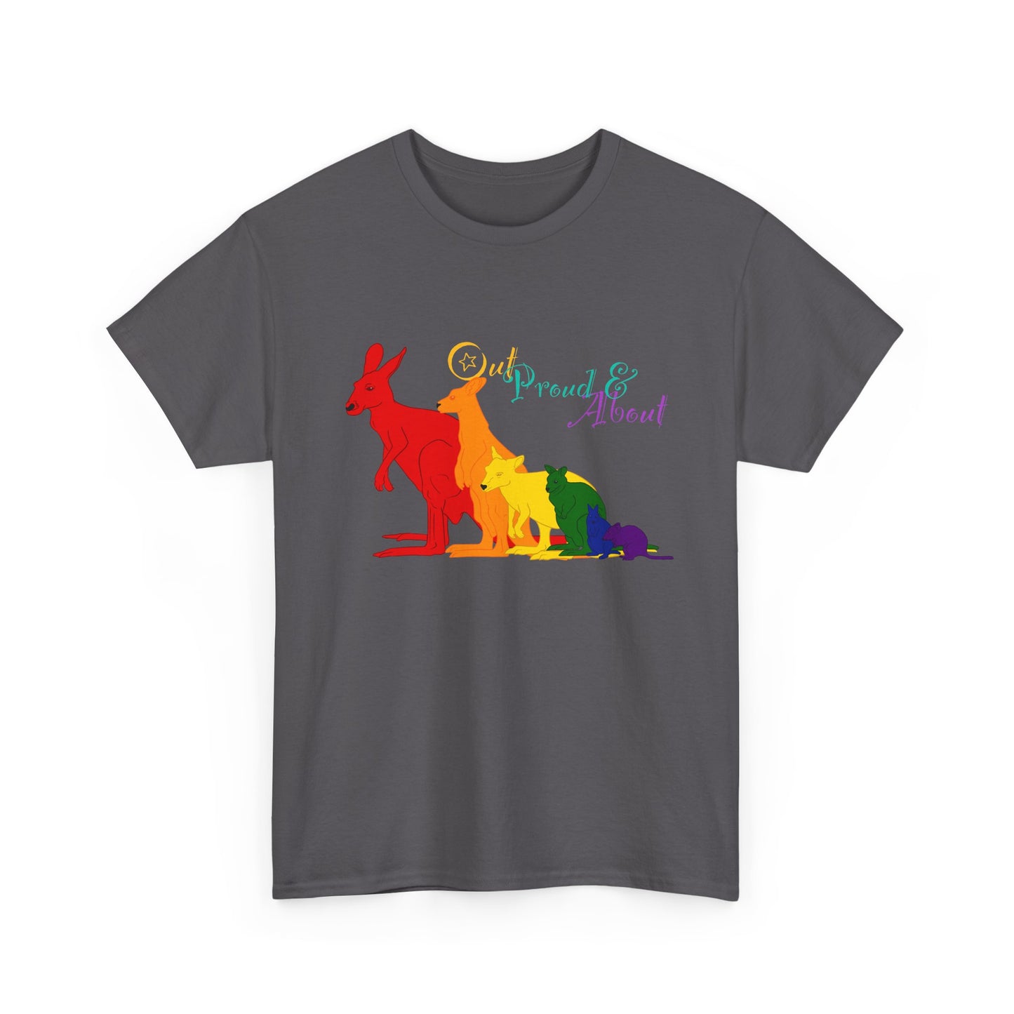 (AUSTRALIA only) Pride Roos Unisex Heavy Cotton Tee