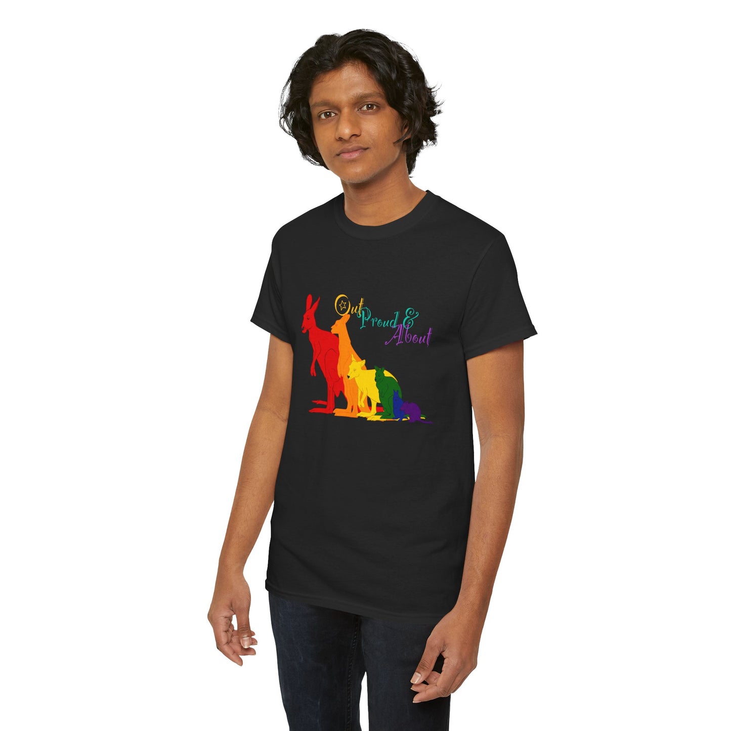 (AUSTRALIA only) Pride Roos Unisex Heavy Cotton Tee