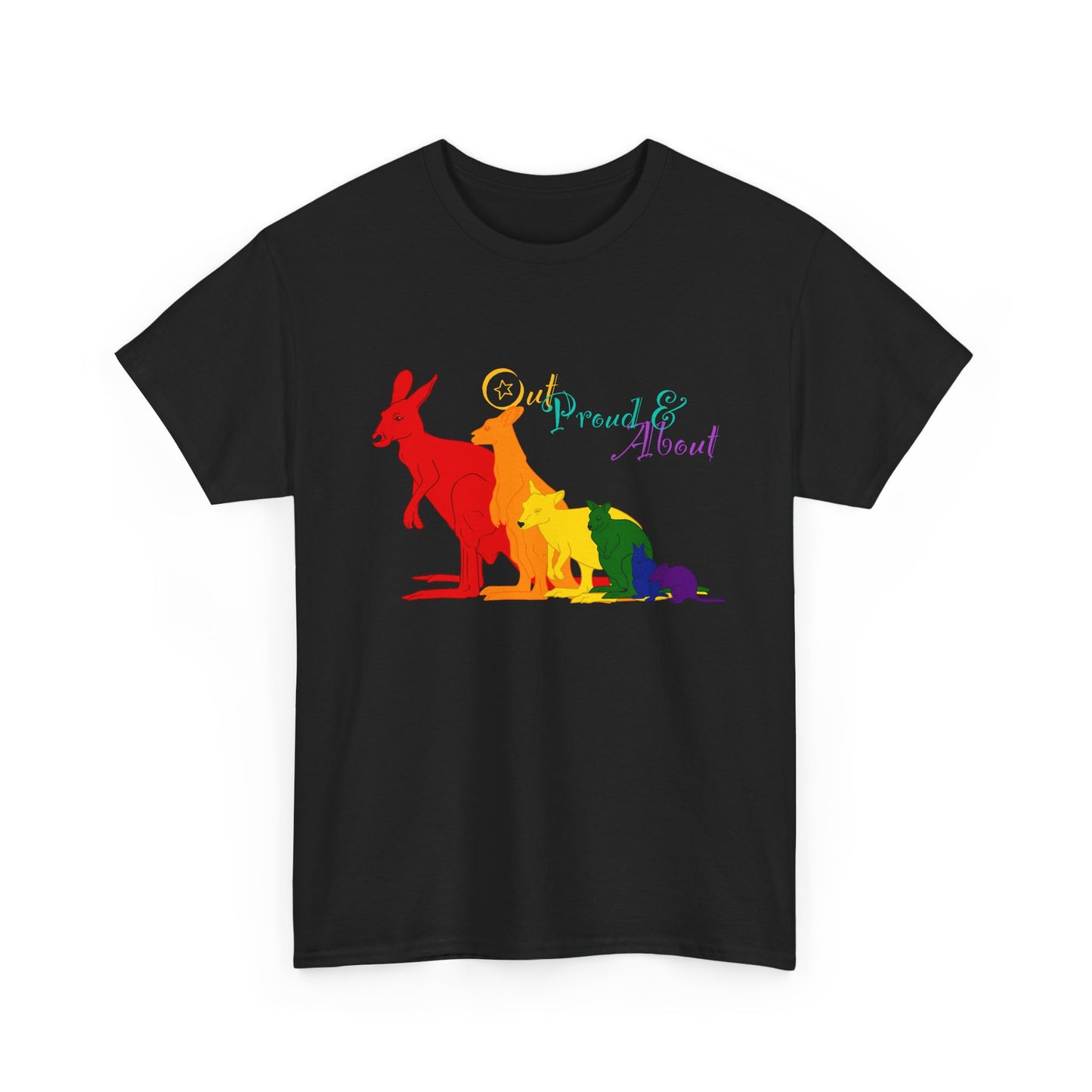 (AUSTRALIA only) Pride Roos Unisex Heavy Cotton Tee