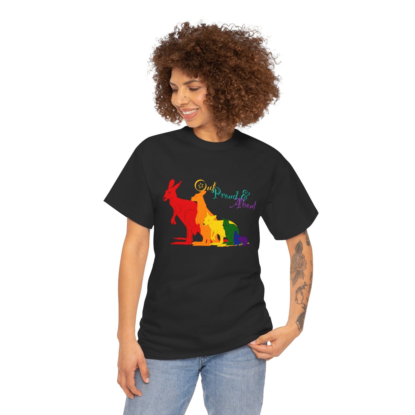 (AUSTRALIA only) Pride Roos Unisex Heavy Cotton Tee