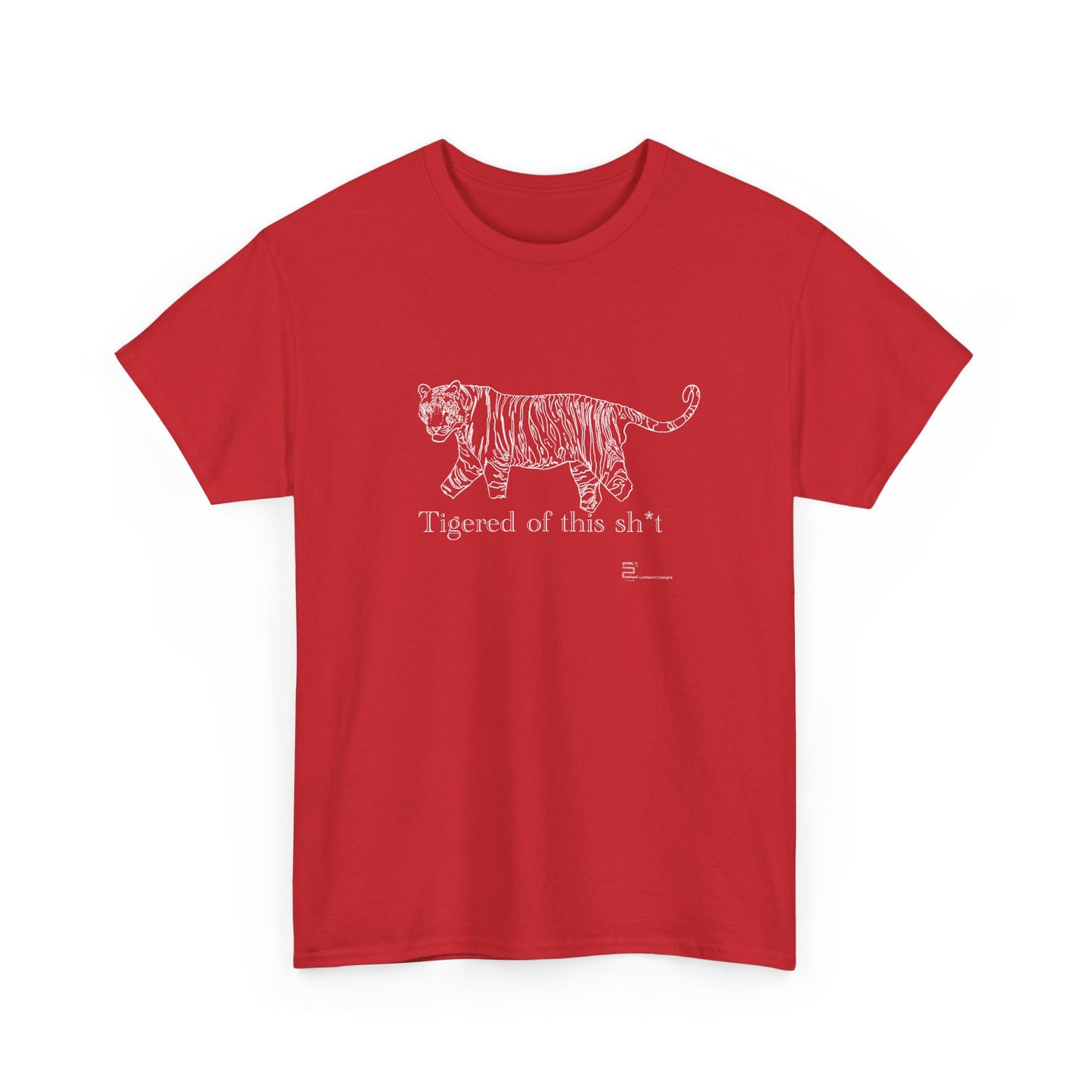 (AUSTRALIA only) Ti(ge)red  Unisex Heavy Cotton Tee