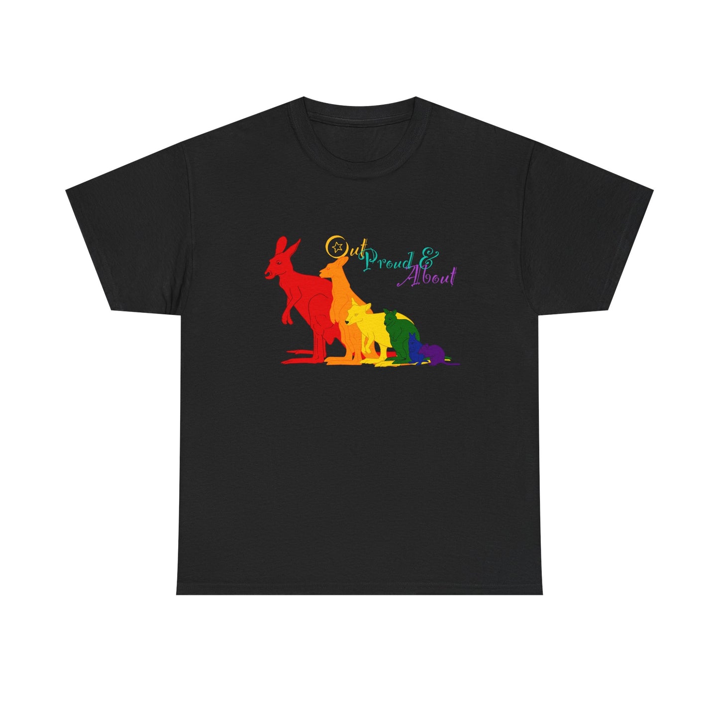 (AUSTRALIA only) Pride Roos Unisex Heavy Cotton Tee
