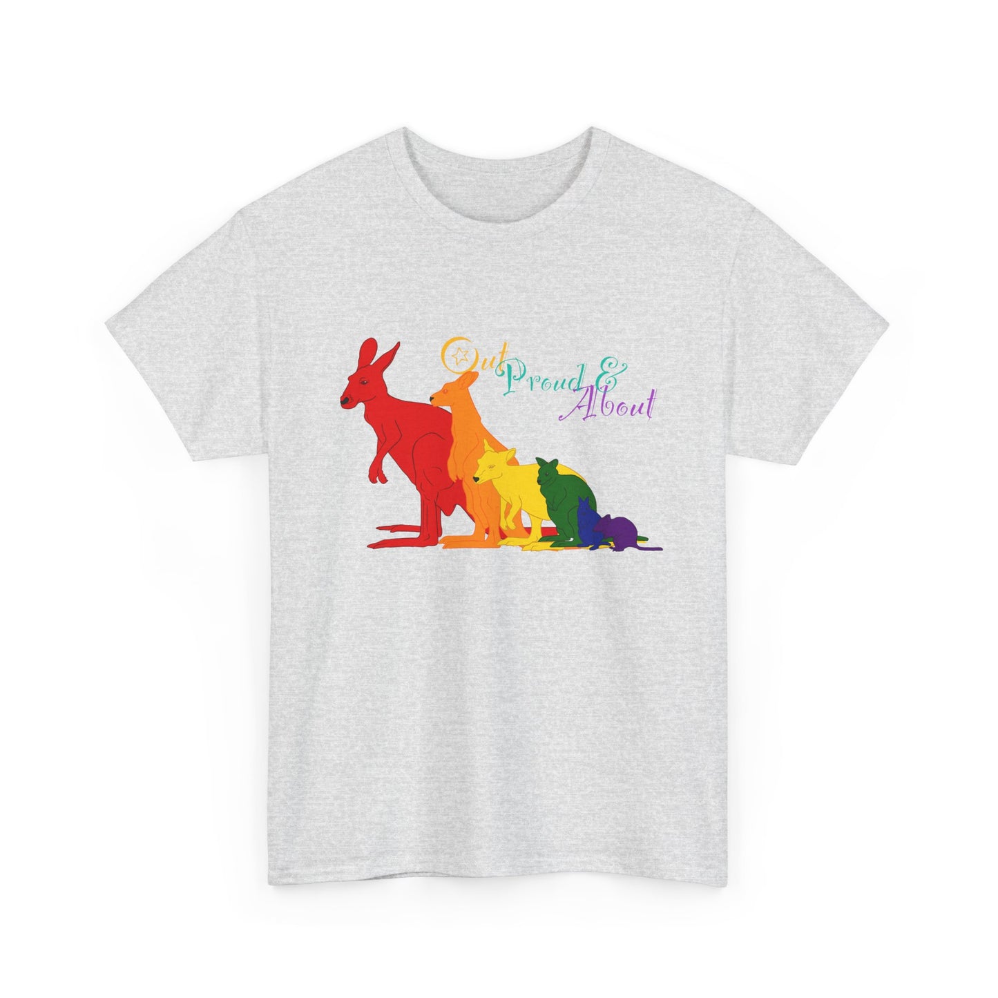 (AUSTRALIA only) Pride Roos Unisex Heavy Cotton Tee