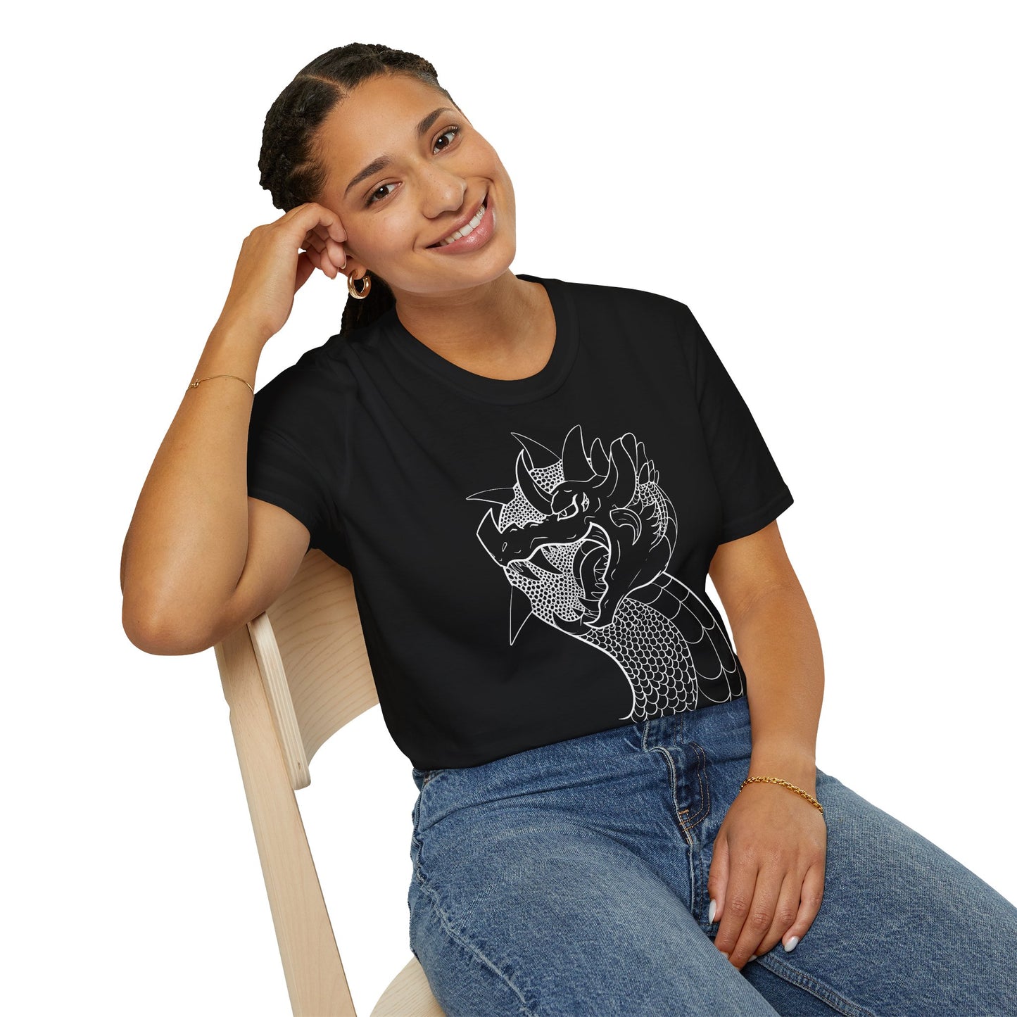 (EUROPE only) Snake Dragon Unisex Softstyle T-Shirt