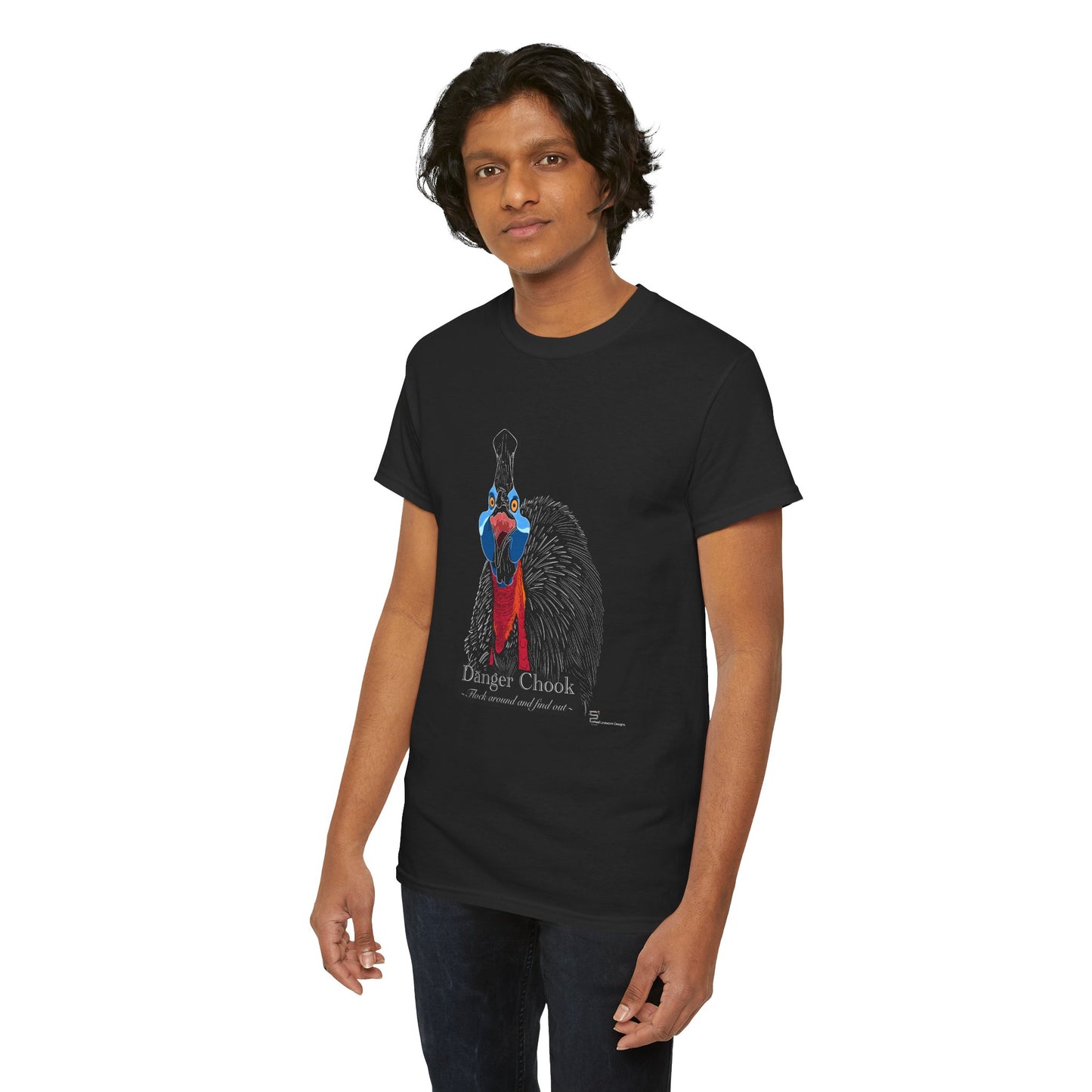 (AUSTRALIA only) Cassowary Unisex Heavy Cotton Tee