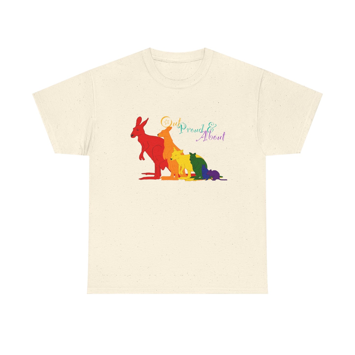 (AUSTRALIA only) Pride Roos Unisex Heavy Cotton Tee
