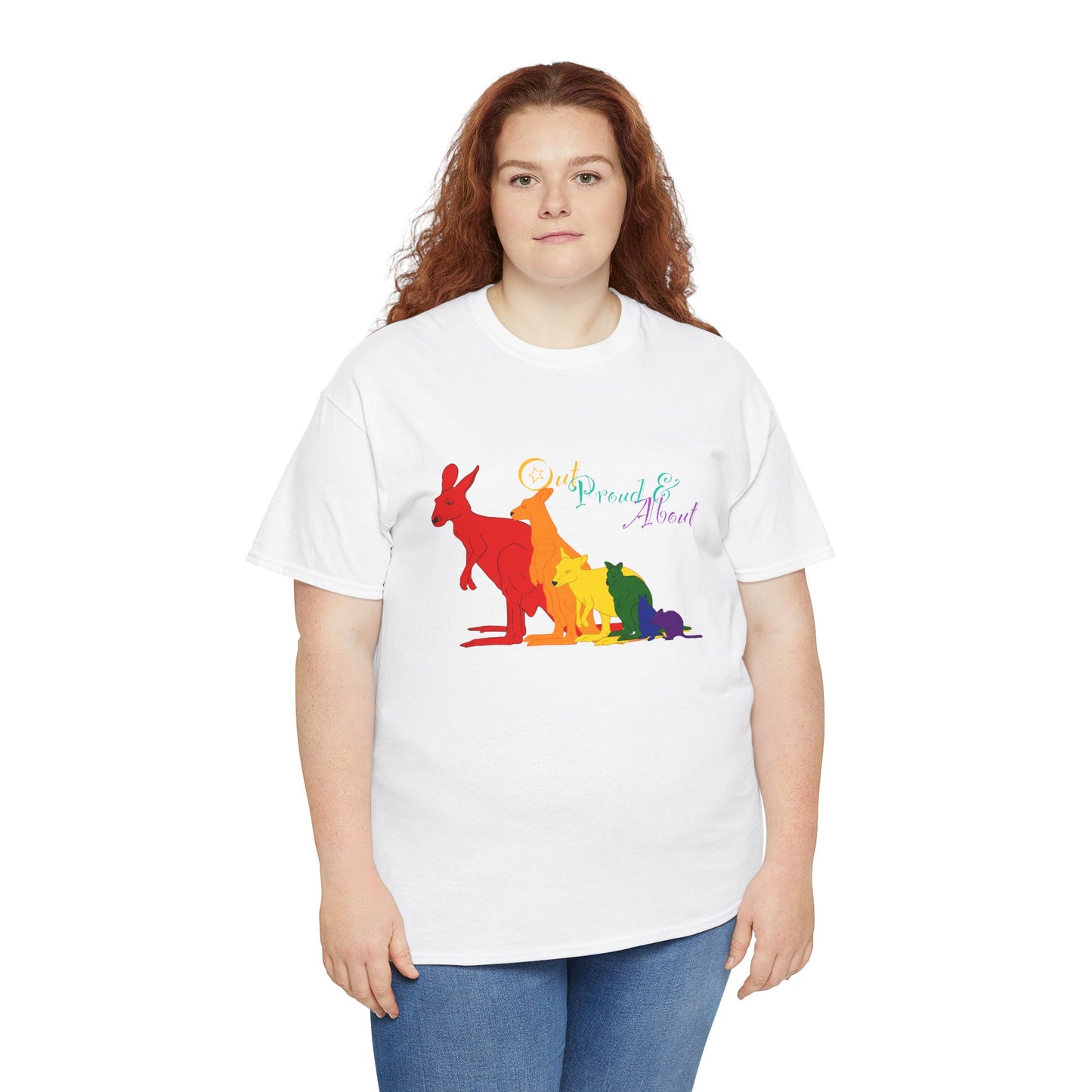 (AUSTRALIA only) Pride Roos Unisex Heavy Cotton Tee