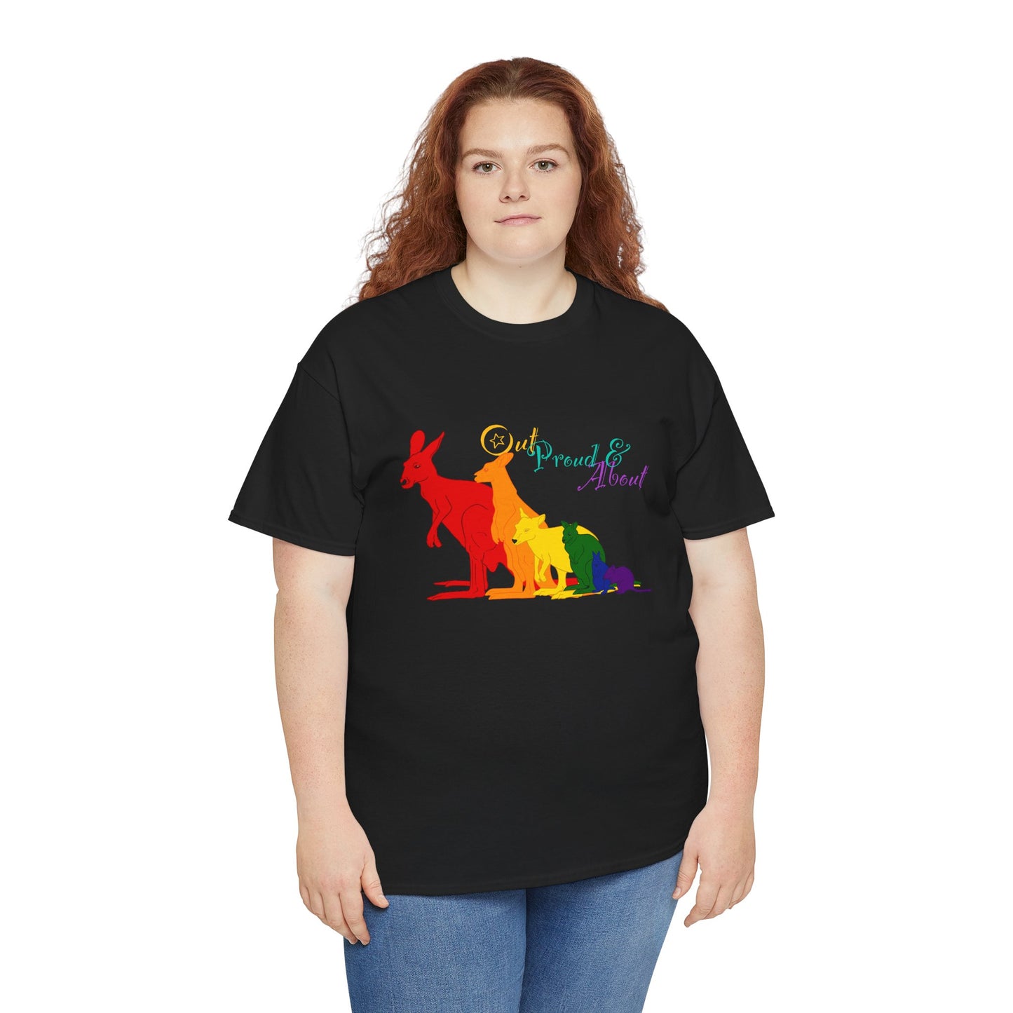 (AUSTRALIA only) Pride Roos Unisex Heavy Cotton Tee