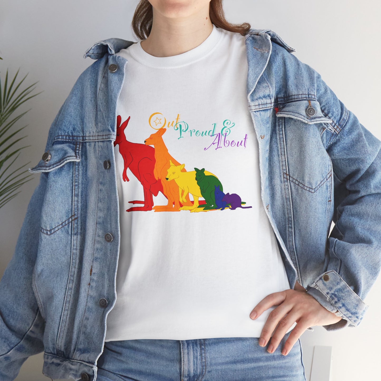 (AUSTRALIA only) Pride Roos Unisex Heavy Cotton Tee