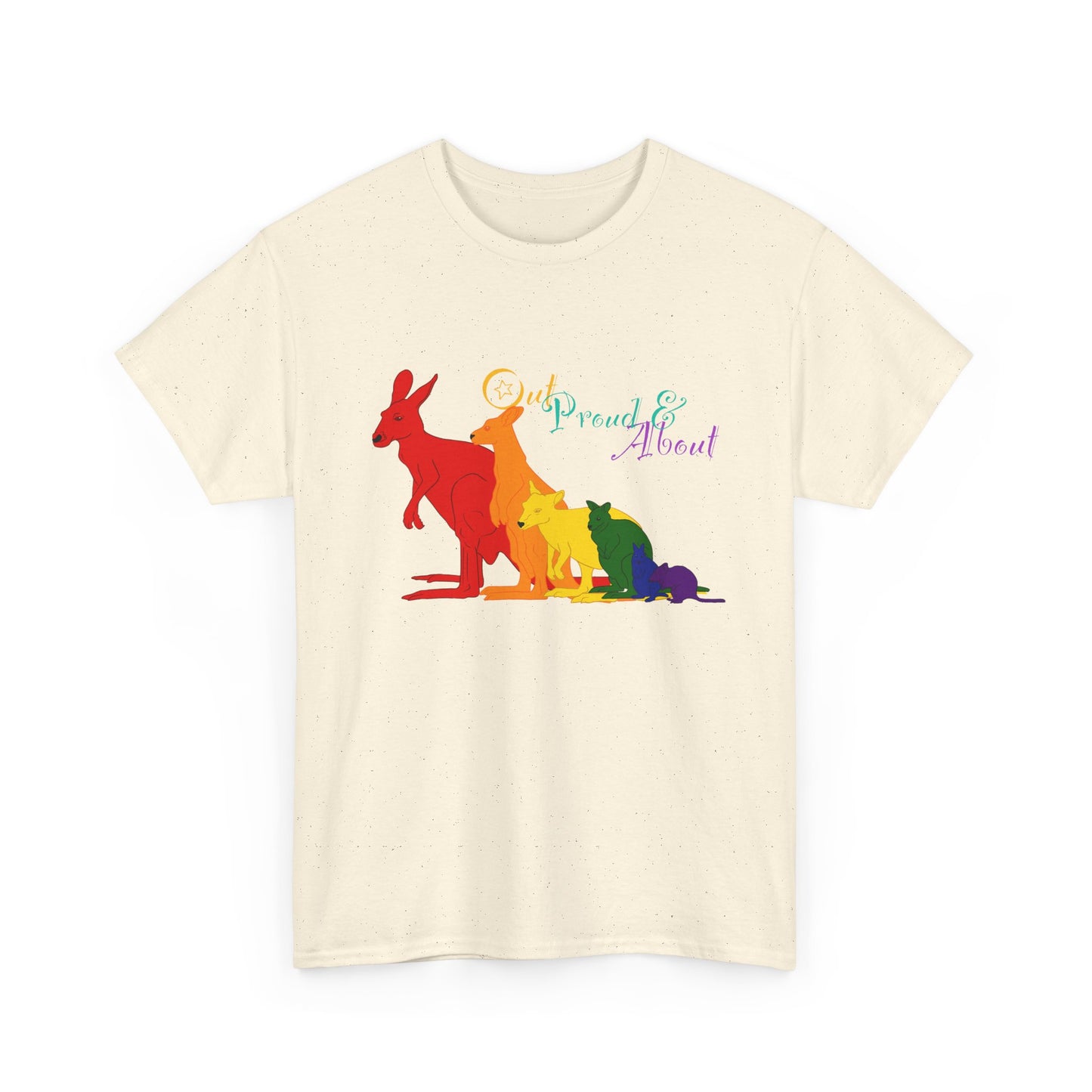 (AUSTRALIA only) Pride Roos Unisex Heavy Cotton Tee