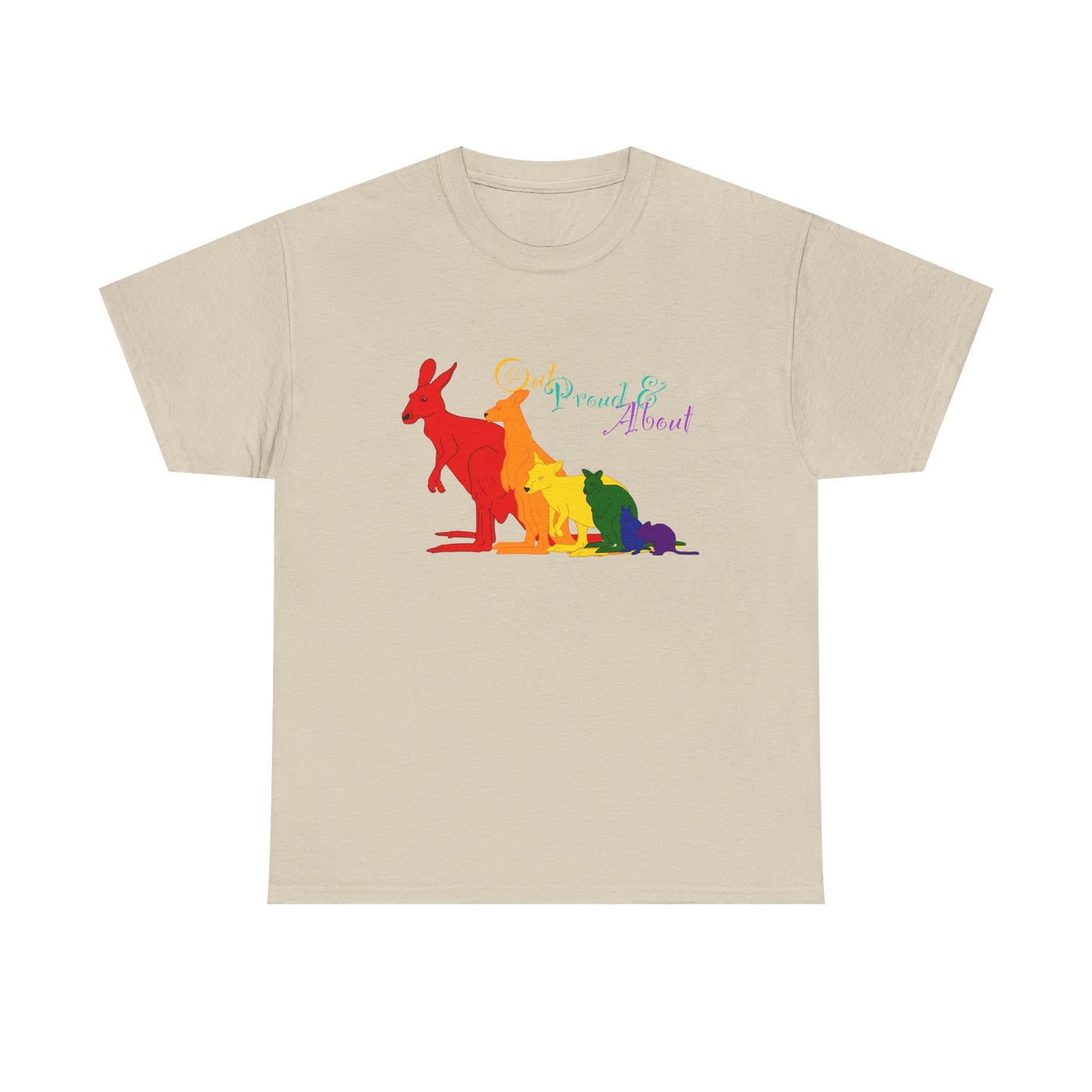 (AUSTRALIA only) Pride Roos Unisex Heavy Cotton Tee