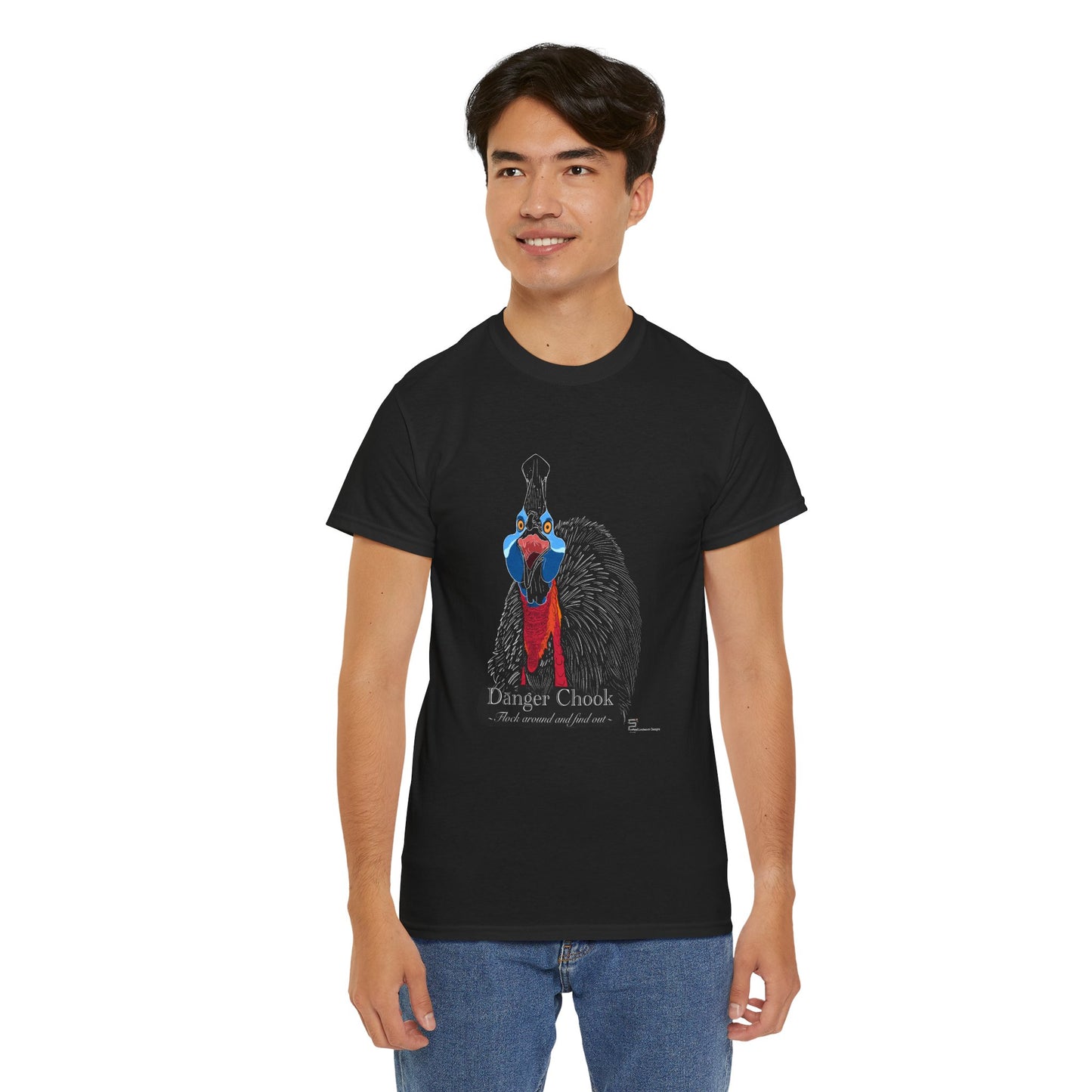 (AUSTRALIA only) Cassowary Unisex Heavy Cotton Tee