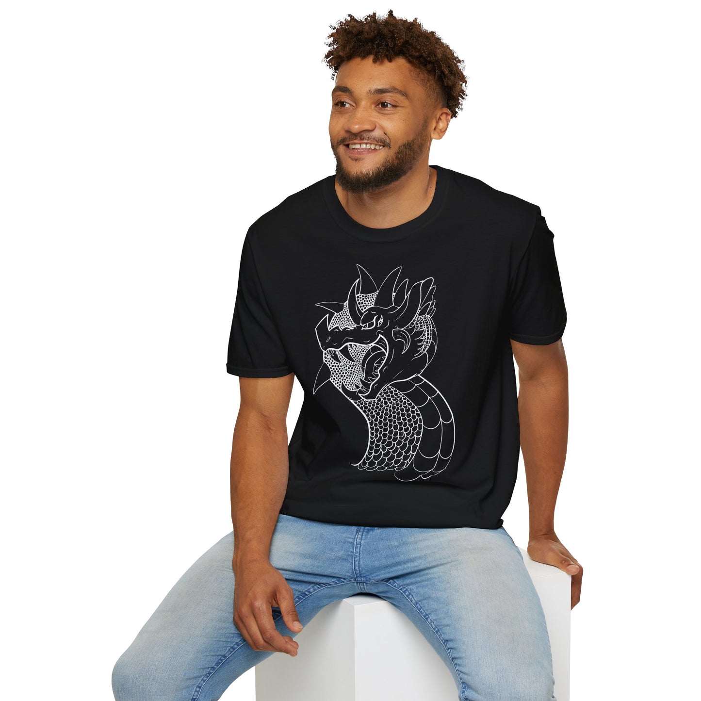 (EUROPE only) Snake Dragon Unisex Softstyle T-Shirt