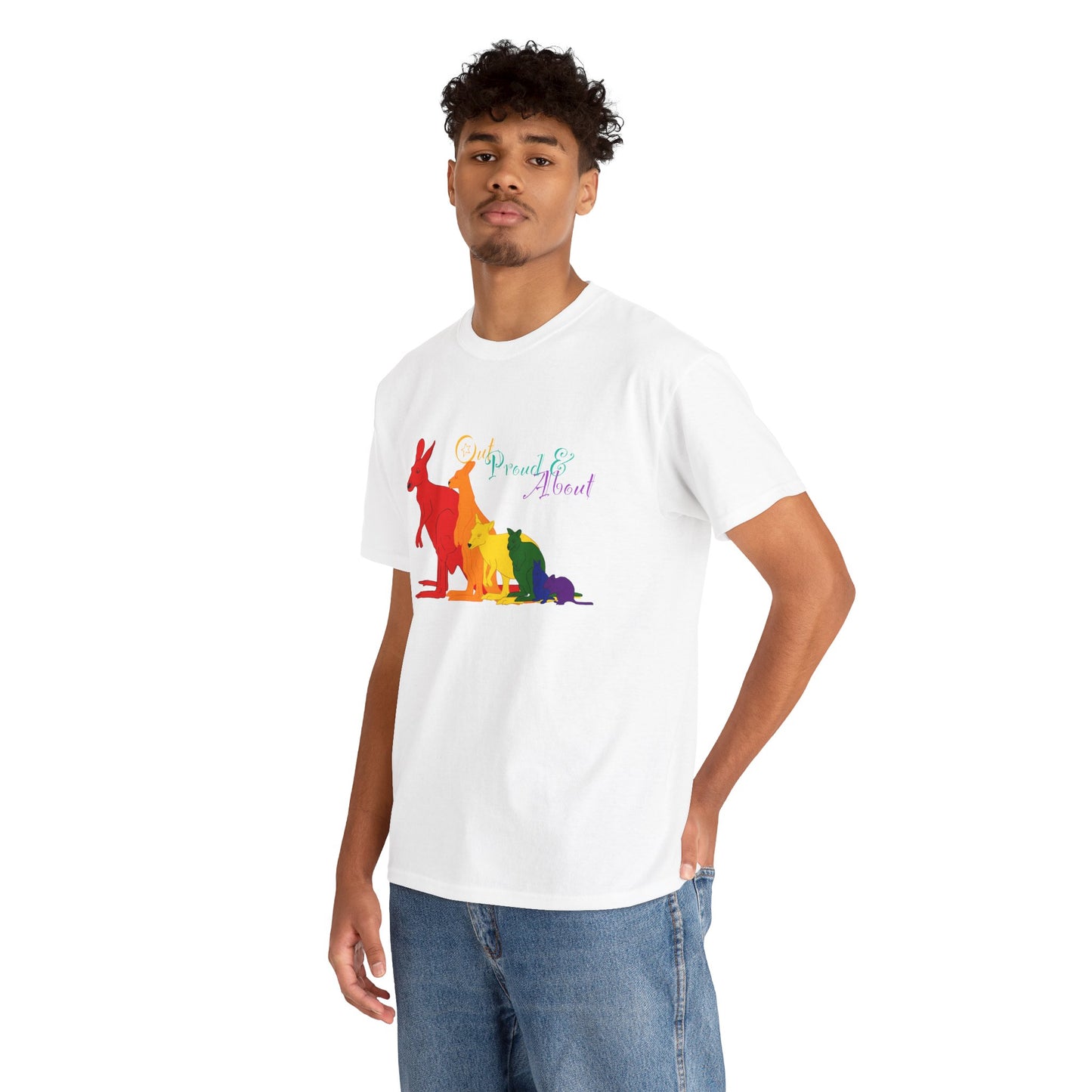 (AUSTRALIA only) Pride Roos Unisex Heavy Cotton Tee