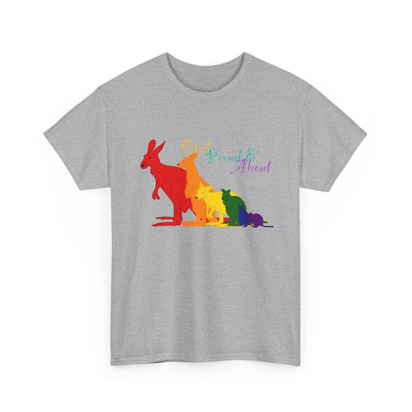 (AUSTRALIA only) Pride Roos Unisex Heavy Cotton Tee