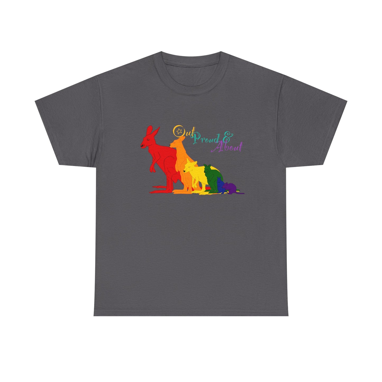 (AUSTRALIA only) Pride Roos Unisex Heavy Cotton Tee