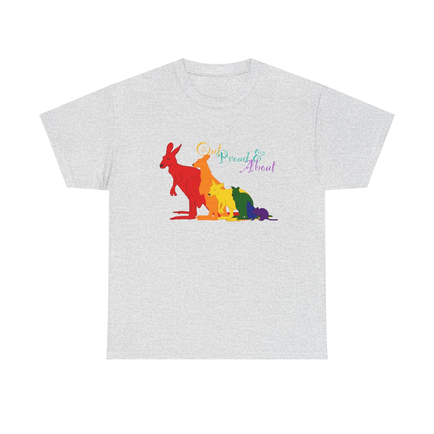 (AUSTRALIA only) Pride Roos Unisex Heavy Cotton Tee